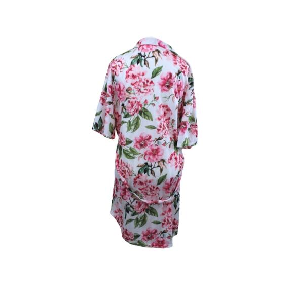 Show Me Your Mumu ROBE Womens One Size OS Brie Pink Floral Belted - Picture 8 of 13